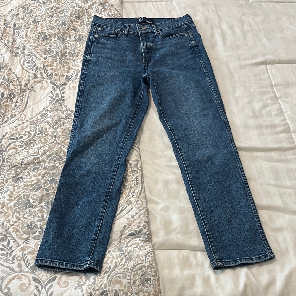 GAP Women's Medium Blue Straight-Leg Jeans